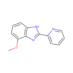 COc1cccc2[nH]c(-c3ccccn3)nc12 ZINC000003954569