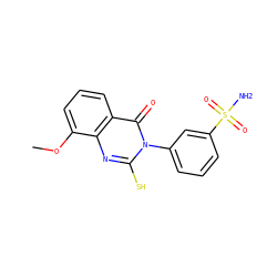 COc1cccc2c(=O)n(-c3cccc(S(N)(=O)=O)c3)c(S)nc12 ZINC001772647563