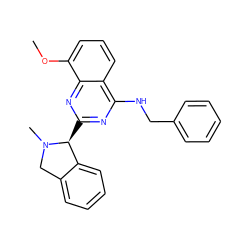 COc1cccc2c(NCc3ccccc3)nc([C@H]3c4ccccc4CN3C)nc12 ZINC000219006518