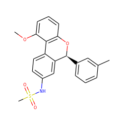 COc1cccc2c1-c1ccc(NS(C)(=O)=O)cc1[C@H](c1cccc(C)c1)O2 ZINC000003820428