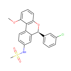 COc1cccc2c1-c1ccc(NS(C)(=O)=O)cc1[C@H](c1cccc(Cl)c1)O2 ZINC000026175440