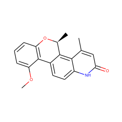 COc1cccc2c1-c1ccc3[nH]c(=O)cc(C)c3c1[C@H](C)O2 ZINC000029043310