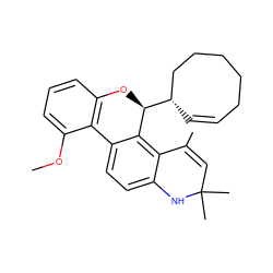 COc1cccc2c1-c1ccc3c(c1[C@H]([C@H]1C=CCCCCC1)O2)C(C)=CC(C)(C)N3 ZINC000029467904