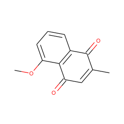 COc1cccc2c1C(=O)C=C(C)C2=O ZINC000000385666