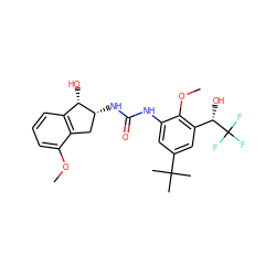 COc1cccc2c1C[C@@H](NC(=O)Nc1cc(C(C)(C)C)cc([C@H](O)C(F)(F)F)c1OC)[C@H]2O ZINC000143038317