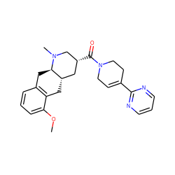 COc1cccc2c1C[C@H]1C[C@@H](C(=O)N3CC=C(c4ncccn4)CC3)CN(C)[C@@H]1C2 ZINC000028950418