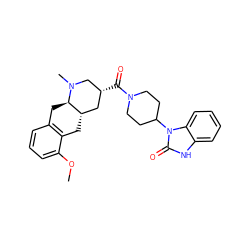 COc1cccc2c1C[C@H]1C[C@@H](C(=O)N3CCC(n4c(=O)[nH]c5ccccc54)CC3)CN(C)[C@@H]1C2 ZINC000028950420