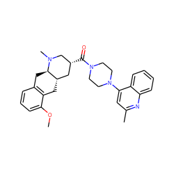 COc1cccc2c1C[C@H]1C[C@@H](C(=O)N3CCN(c4cc(C)nc5ccccc45)CC3)CN(C)[C@@H]1C2 ZINC000028950333