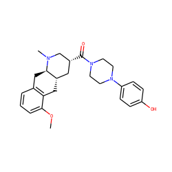 COc1cccc2c1C[C@H]1C[C@@H](C(=O)N3CCN(c4ccc(O)cc4)CC3)CN(C)[C@@H]1C2 ZINC000028950373