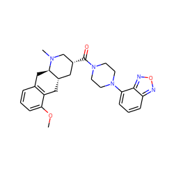 COc1cccc2c1C[C@H]1C[C@@H](C(=O)N3CCN(c4cccc5nonc45)CC3)CN(C)[C@@H]1C2 ZINC000028950342