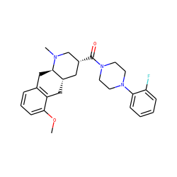 COc1cccc2c1C[C@H]1C[C@@H](C(=O)N3CCN(c4ccccc4F)CC3)CN(C)[C@@H]1C2 ZINC000028950353