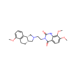 COc1cccc2c1CC[C@H]1CN(CCn3c(=O)[nH]c4c(OC)c(OC)ccc4c3=O)C[C@@H]21 ZINC000013863038