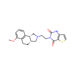 COc1cccc2c1CC[C@H]1CN(CCn3c(=O)[nH]c4ccsc4c3=O)C[C@@H]21 ZINC000013863013