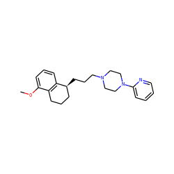COc1cccc2c1CCC[C@@H]2CCCN1CCN(c2ccccn2)CC1 ZINC000013470656