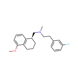 COc1cccc2c1CCC[C@@H]2CN(C)CCc1cccc(F)c1 ZINC000028528331