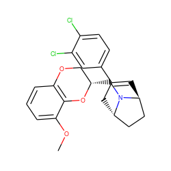 COc1cccc2c1O[C@@H](CN1[C@H]3C=C(c4ccc(Cl)c(Cl)c4)C[C@H]1CC3)CO2 ZINC000100936173