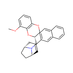 COc1cccc2c1O[C@@H](CN1[C@H]3C=C(c4ccc5ccccc5c4)C[C@H]1CC3)CO2 ZINC000100984924