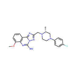 COc1cccc2c1nc(N)n1nc(CN3CCN(c4ccc(F)cc4)C[C@H]3C)nc21 ZINC000222740209