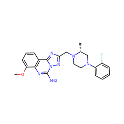 COc1cccc2c1nc(N)n1nc(CN3CCN(c4ccccc4F)C[C@H]3C)nc21 ZINC000473247486