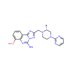 COc1cccc2c1nc(N)n1nc(CN3CCN(c4ncccn4)C[C@H]3C)nc21 ZINC000473249312