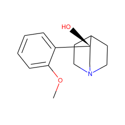 COc1ccccc1[C@@]1(O)CN2CCC1CC2 ZINC000013740314