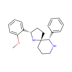 COc1ccccc1[C@@H]1CC[C@@]2(CCCN[C@H]2c2ccccc2)N1 ZINC000022939065