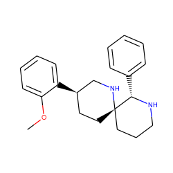 COc1ccccc1[C@@H]1CC[C@@]2(CCCN[C@H]2c2ccccc2)NC1 ZINC000038608167