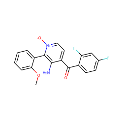 COc1ccccc1-c1c(N)c(C(=O)c2ccc(F)cc2F)cc[n+]1[O-] ZINC000043119900