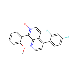 COc1ccccc1-c1c2nccc(-c3ccc(F)cc3F)c2cc[n+]1[O-] ZINC000073165849