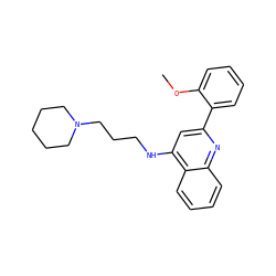 COc1ccccc1-c1cc(NCCCN2CCCCC2)c2ccccc2n1 ZINC000208042552