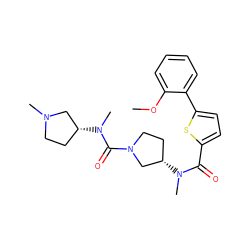 COc1ccccc1-c1ccc(C(=O)N(C)[C@H]2CCN(C(=O)N(C)[C@@H]3CCN(C)C3)C2)s1 ZINC000028464293