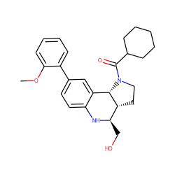 COc1ccccc1-c1ccc2c(c1)[C@H]1[C@H](CCN1C(=O)C1CCCCC1)[C@@H](CO)N2 ZINC000095605178