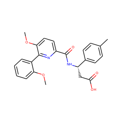 COc1ccccc1-c1nc(C(=O)N[C@@H](CC(=O)O)c2ccc(C)cc2)ccc1OC ZINC000203324670