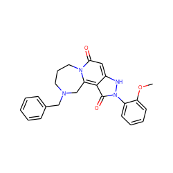 COc1ccccc1-n1[nH]c2cc(=O)n3c(c2c1=O)CN(Cc1ccccc1)CCC3 ZINC000073276545