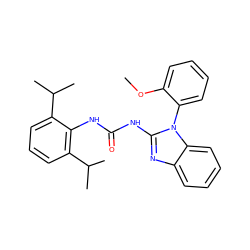 COc1ccccc1-n1c(NC(=O)Nc2c(C(C)C)cccc2C(C)C)nc2ccccc21 ZINC000029483650