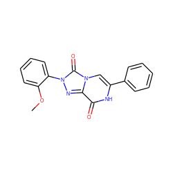 COc1ccccc1-n1nc2c(=O)[nH]c(-c3ccccc3)cn2c1=O ZINC001772646741