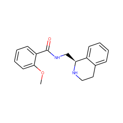 COc1ccccc1C(=O)NC[C@@H]1NCCc2ccccc21 ZINC000261813559