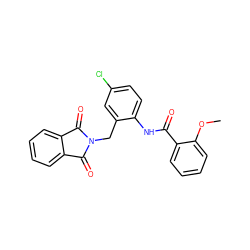 COc1ccccc1C(=O)Nc1ccc(Cl)cc1CN1C(=O)c2ccccc2C1=O ZINC000028948887