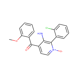 COc1ccccc1C(=O)c1cc[n+]([O-])c(-c2ccccc2Cl)c1N ZINC000043058914