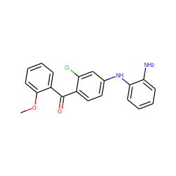 COc1ccccc1C(=O)c1ccc(Nc2ccccc2N)cc1Cl ZINC000013531301