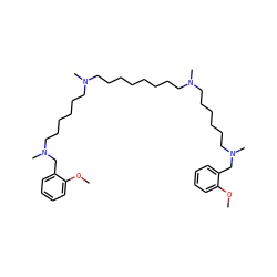 COc1ccccc1CN(C)CCCCCCN(C)CCCCCCCCN(C)CCCCCCN(C)Cc1ccccc1OC ZINC000029489801