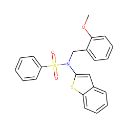 COc1ccccc1CN(c1cc2ccccc2s1)S(=O)(=O)c1ccccc1 ZINC000115231986