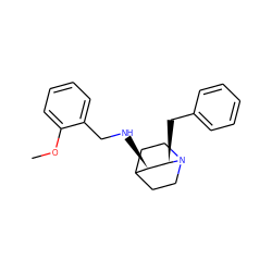 COc1ccccc1CN[C@@H]1C2CCN(CC2)[C@@H]1Cc1ccccc1 ZINC000027642520
