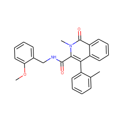 COc1ccccc1CNC(=O)c1c(-c2ccccc2C)c2ccccc2c(=O)n1C ZINC000013742623