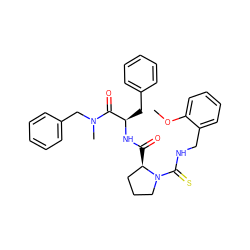 COc1ccccc1CNC(=S)N1CCC[C@H]1C(=O)N[C@H](Cc1ccccc1)C(=O)N(C)Cc1ccccc1 ZINC000026847543