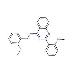 COc1ccccc1CNc1nc(-c2ccccc2OC)nc2ccccc12 ZINC000004239209
