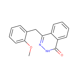 COc1ccccc1Cc1n[nH]c(=O)c2ccccc12 ZINC000075501059