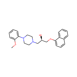 COc1ccccc1N1CCN(C[C@@H](O)COc2cccc3ccccc23)CC1 ZINC000019632696