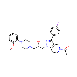 COc1ccccc1N1CCN(C[C@@H](O)Cn2nc(-c3ccc(I)cc3)c3c2CCN(C(C)=O)C3)CC1 ZINC000028455931