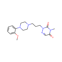 COc1ccccc1N1CCN(CCCn2ncc(=O)n(C)c2=O)CC1 ZINC000146127325